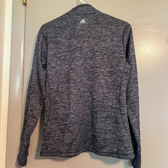 Adidas Women's Golf Brushed Terry Heather Quarter-Zip Pullover Size M - Picture 6 of 7